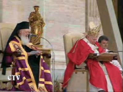 Ecumenical Patriarch and Pope