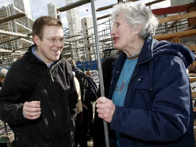 Cllr Richard Thomas and Joan Bygrave