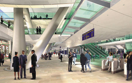 Proposed new concourse at London Bridge Station