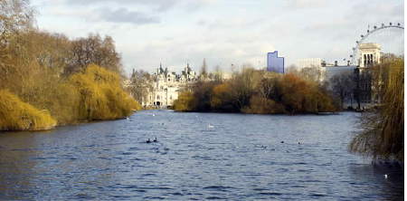 View of Doon Street from St James's Park