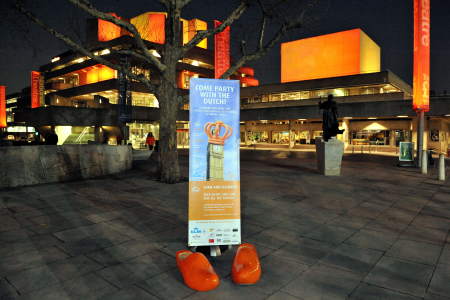 National Theatre turns orange to promote Dutch Queen’s Day
