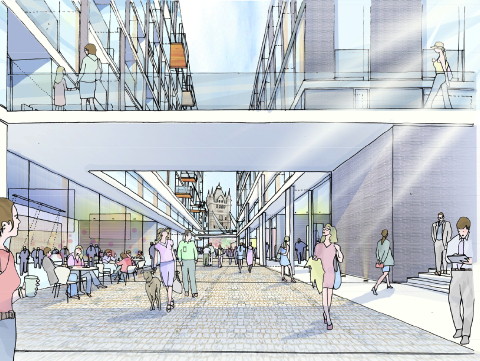 A new shopping street will link Tooley Street with