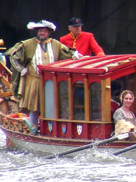 Henry VIII takes to the Thames for Tudor River Pageant