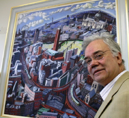 Artist Francis Farmar donates Bankside painting to Guy’s Hospital