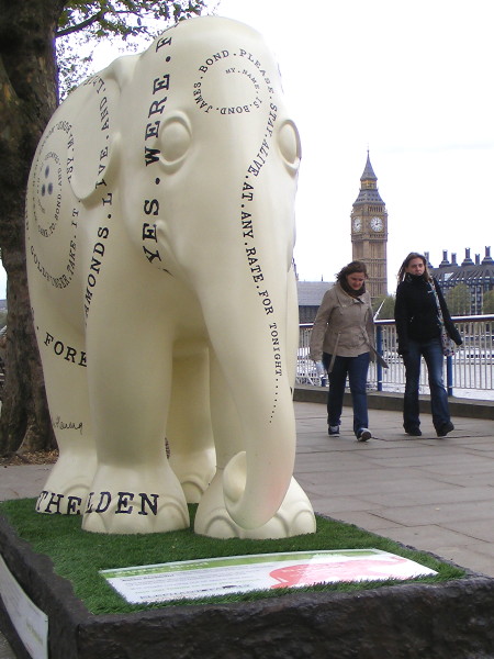 The London Elephant Parade a collection of 250 lifesized baby elephants 