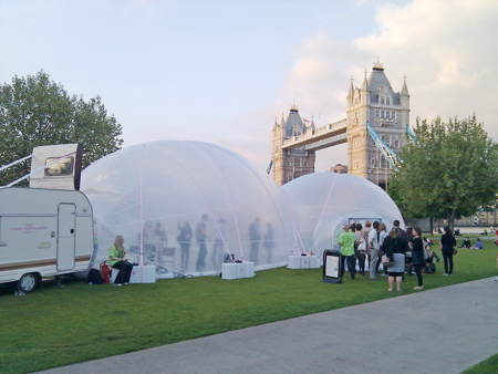 Big Dance Bubble in Potters Fields Park