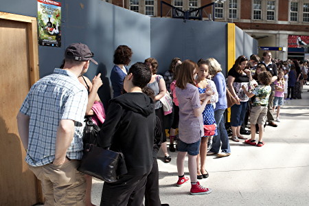 100+ Lambeth and Southwark children audition for The Railway Children at Waterloo