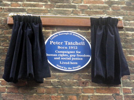 Peter Tatchell blue plaque