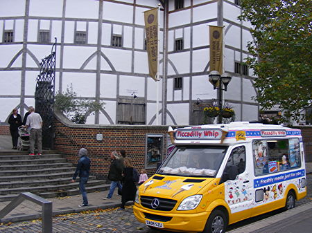 Ice cream van at Shakespeare's Globe