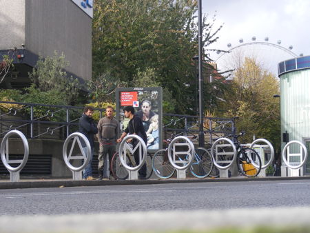 Lambeth spells out its welcome to visitors with designer bike rack