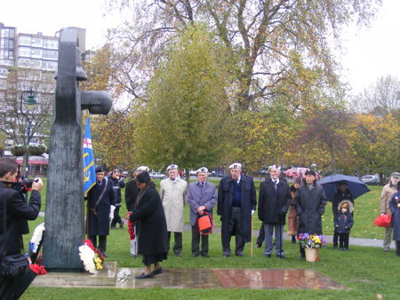 Remembrance Sunday at Borough High Street and Soviet War Memorial