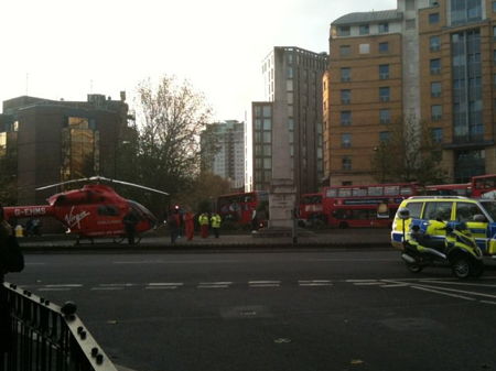 Pedestrian critically injured in London Road bus smash