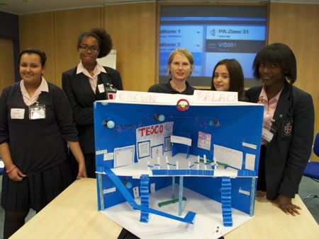 Southwark schoolgirls design and build their own tube station