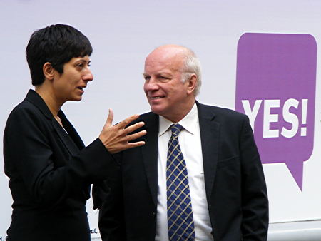 Katie Ghose with Greg Dyke