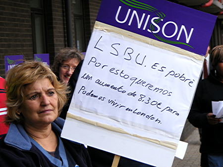 London South Bank University cleaners demand 'living wage'