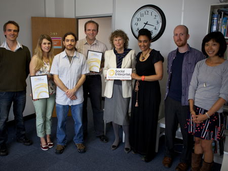 Chocolate Films presented with Social Enterprise Mark by Kate Hoey MP
