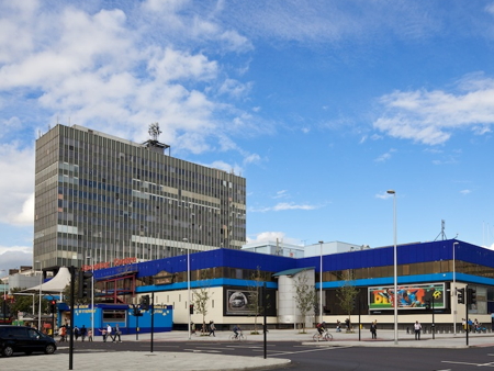 Elephant & Castle Shopping Centre’s blue makeover completed