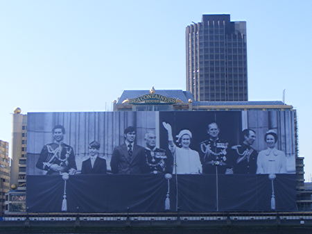 South Bank’s Sea Containers House covered by giant royal picture