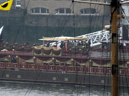 The Queen and the Royal Family watch the pageant f