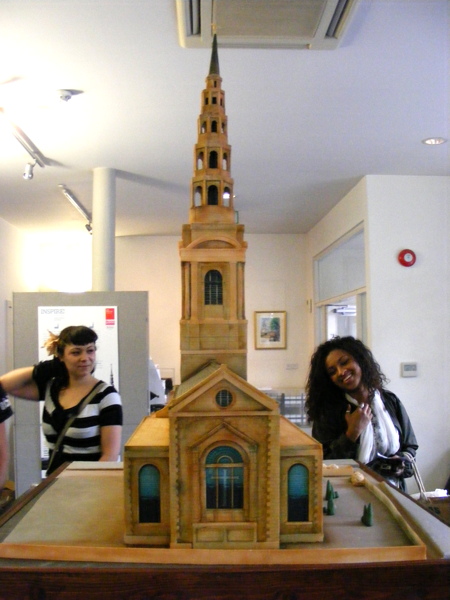 Sponge cake model of Wren church on show at SE1 architects' office