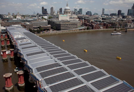 Work on Blackfriars Station’s solar roof reaches half-way point