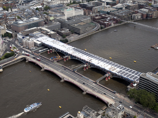 New aerial photos of Blackfriars and London Bridge stations
