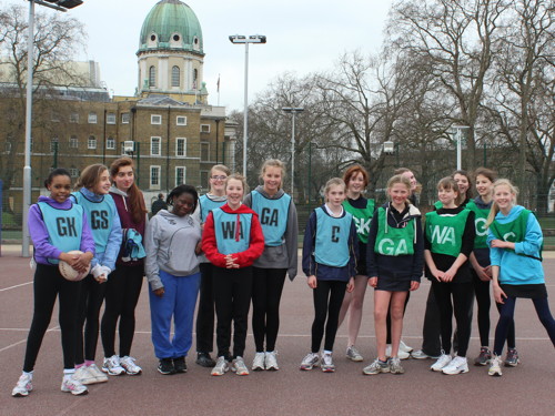 Waterloo Netball under-14s beat Wandsworth team