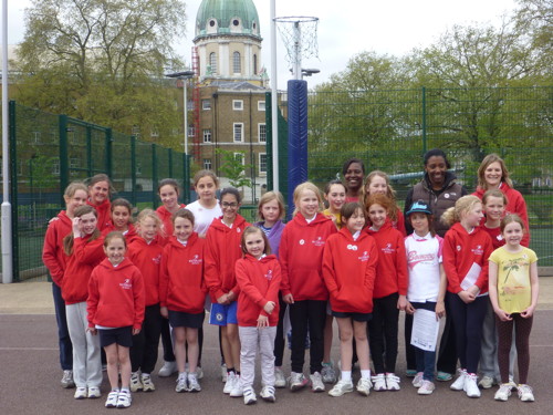 Former England captain Amanda Newton coaches Waterloo Netball club