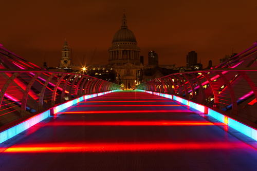 Millennium Bridge could turn green and yellow for World Cup