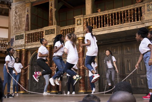 Southwark students celebrate Seven Ages of Shakespeare at Globe