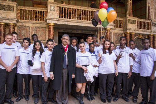 Southwark students celebrate Seven Ages of Shakespeare at Globe