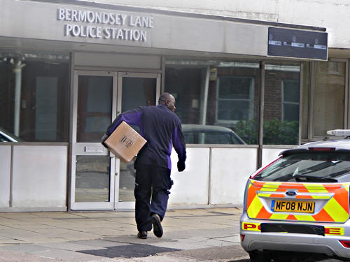 'Bermondsey Lane Police Station' appears in Trinity Street