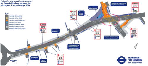 Tower Bridge Road: TfL announces £1.5 million makeover