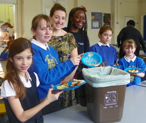 Bermondsey primary school pupils learn to recycle food waste