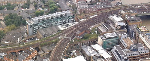 The Vinopolis complex seen from the Shard