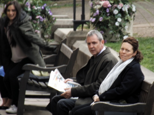 Neil Morrissey and Olivia Colman