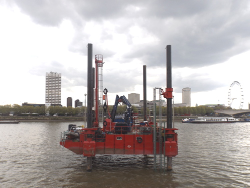 Garden Bridge drilling starts in Thames as judicial review looms