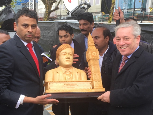 Indian PM Modi unveils Basaveshwara bust on Albert Embankment