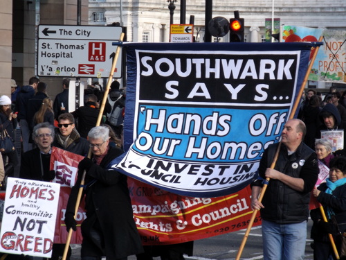 Hundreds march against Housing & Planning Bill