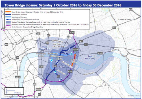 Tower Bridge: details of 3-month road closure confirmed