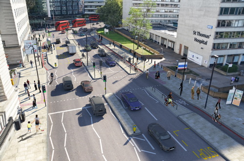 St Thomas' Hospital steps up campaign over Westminster Bridge cycle lane
