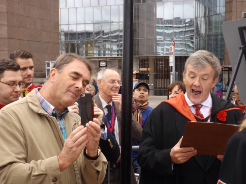 Woolmen stage London Bridge sheep drive 