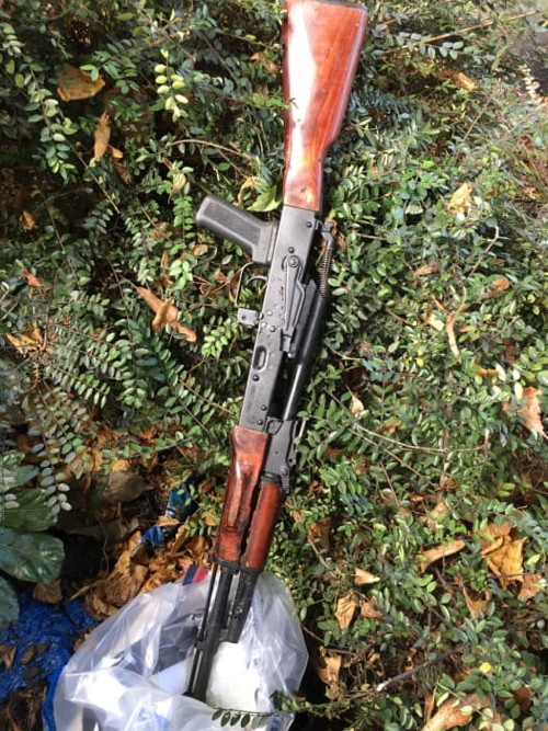 AK-47 assault rifle found hidden in Webber Row undergrowth 