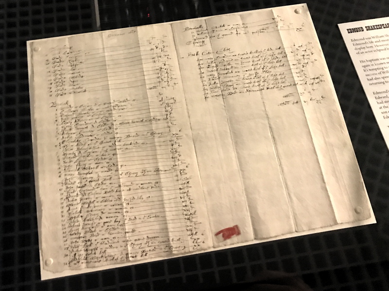 Shakespeare’s brother’s Southwark burial record goes on show