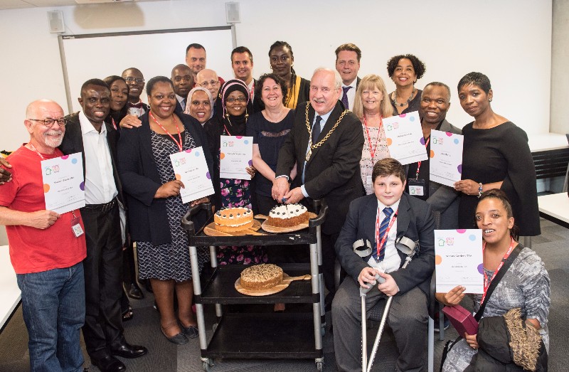 Housing Heroes winners with the Mayor and council 