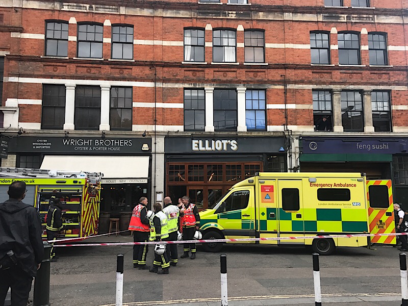 Three hurt in Borough Market 'chemical incident' after substance found in envelope