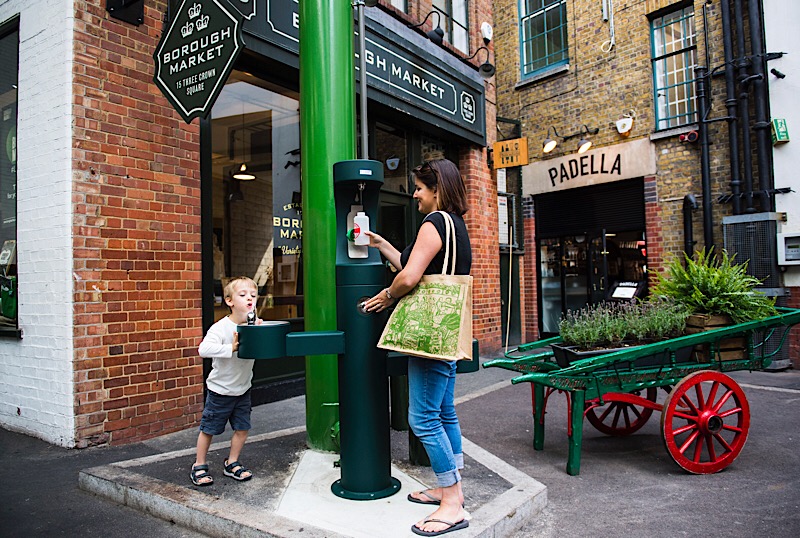 Drinking water fountains introduced at Borough Market