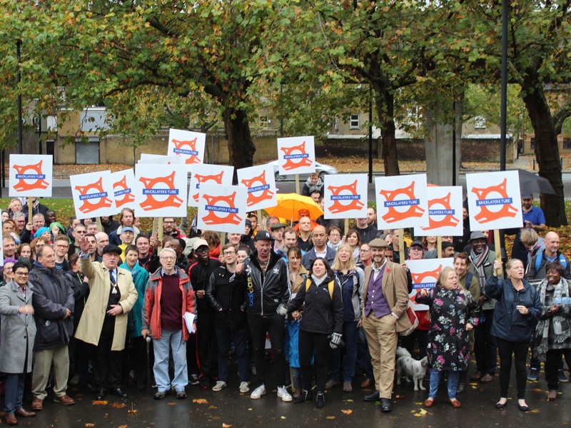 Bricklayers Arms: locals rally to tell TfL 'we want tube station'