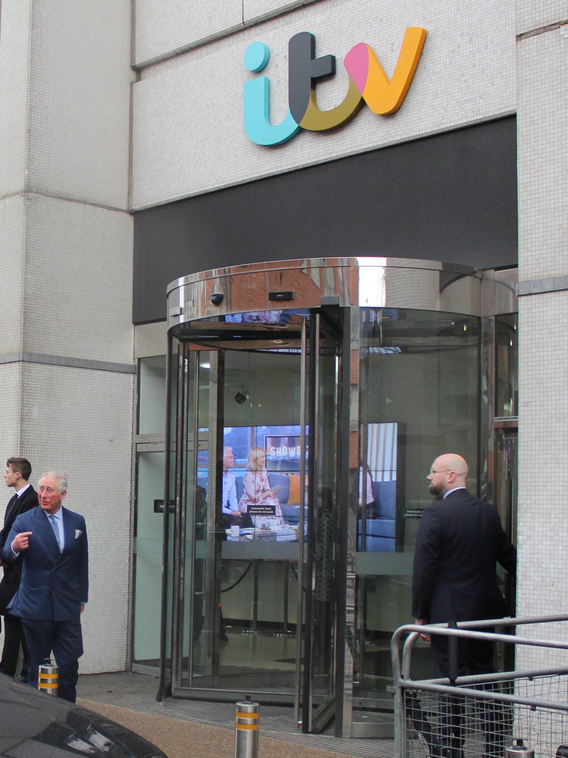 Charles and Camilla visit ITV’s South Bank HQ