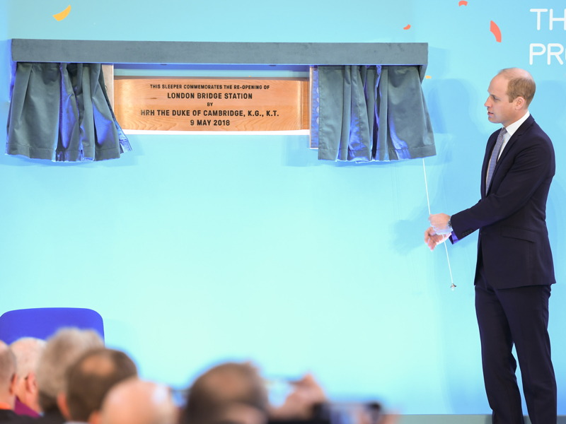 Prince William at London Bridge to open rebuilt railway station